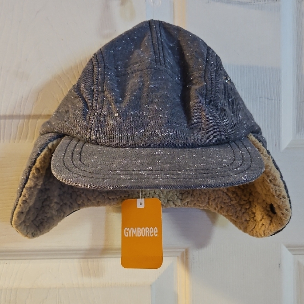 GYMBOREE YOUTH TRAPPER HAT: GRAY: NEW WITH TAGS: SIZE S